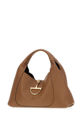 Brown leather Softbit shoulder bag -  | Wise