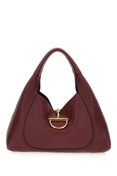 Burgundy leather large Gucci Softbit shoulder bag -  | Wise