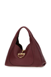 Burgundy leather large Gucci Softbit shoulder bag -  | Wise