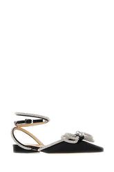 Ballerine Double Bow in raso nero -  | Wise