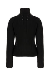 Black wool cardigan -  | Wise