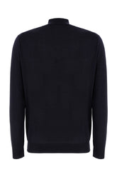 Maglione in misto lana blu notte -  | Wise