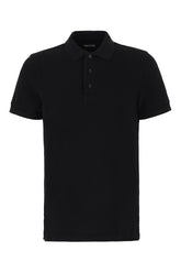 Polo in piquet nero -  | Wise