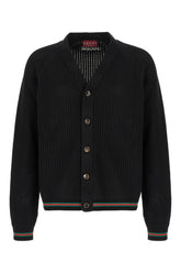 Cardigan in cotone nero -  | Wise