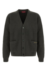 Cardigan in misto lana grafite -  | Wise