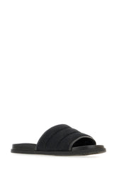 Slippers imbottite in tessuto nero -  | Wise