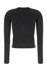 Cardigan in cotone ardesia -  | Wise