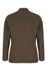 Giacca in lana grigio melangé -  | Wise