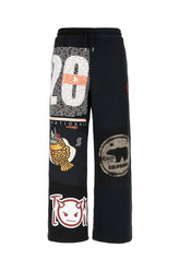 Pantalone jogging in cotone e poliestere nero -  | Wise