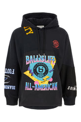 Felpa jogging in cotone e poliestere nero -  | Wise