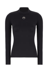 Top in nylon stretch nero -  | Wise
