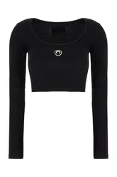 Top in cotone nero -  | Wise