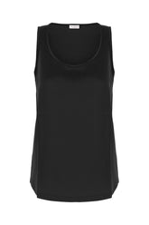 Top in seta stretch nera -  | Wise