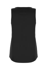 Top in seta stretch nera -  | Wise