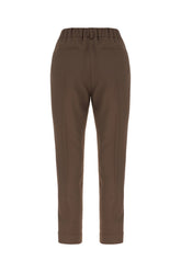 Pantalone in misto acetato marrone -  | Wise