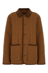 Giubbino in nylon stretch marrone -  | Wise