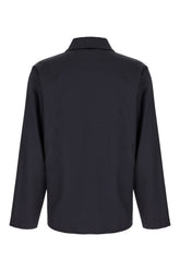 Midnight blue wool shirt -  | Wise