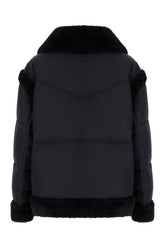 Giubbino imbottito in poliestere nero -  | Wise