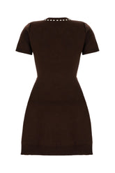 Abito in misto viscosa cioccolato -  | Wise