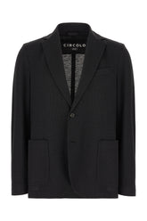 Giacca in misto seta nera -  | Wise