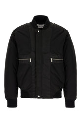 Bomber imbottito in nylon nero -  | Wise