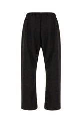 Pantalone in simil pelle scamosciata nera -  | Wise
