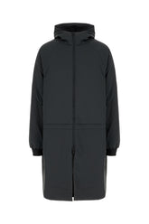 Giubbino imbottito in misto nylon stretch ardesia -  | Wise