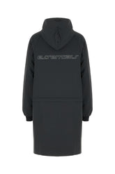 Giubbino imbottito in misto nylon stretch ardesia -  | Wise