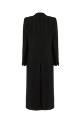 Cappotto in misto lana nera -  | Wise