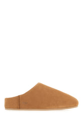 Slippers Elea in pelle scamosciata biscotto -  | Wise