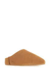 Slippers Elea in pelle scamosciata biscotto -  | Wise