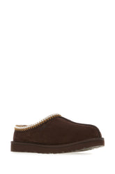 Slippers Tasman in pelle scamosciata cioccolata -  | Wise
