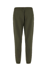 Pantalone in nylon stretch verde militare -  | Wise