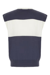 Gilet in cotone bicolor -  | Wise