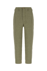 Pantalone in lino verde salvia -  | Wise