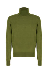 Maglione in misto lana verde oliva -  | Wise