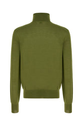 Maglione in misto lana verde oliva -  | Wise