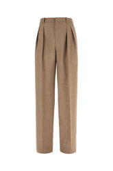 Pantalone in lana stretch cappuccino -  | Wise