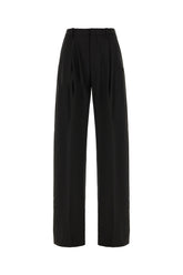Pantalone 4 Moncler Edward Enninful in misto lana stretch nera -  | Wise