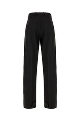 Pantalone 4 Moncler Edward Enninful in misto lana stretch nera -  | Wise
