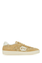 Sneakers beige in pelle scamosciata e tessuto GG -  | Wise