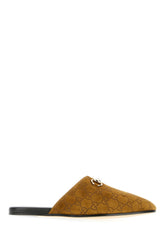 Slippers in pelle scamosciata fango -  | Wise