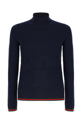 Maglione in misto cashmere blu notte -  | Wise
