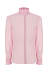 Pink stretch silk shirt -  | Wise