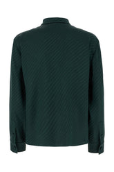 Camicia in seta verde bottiglia -  | Wise