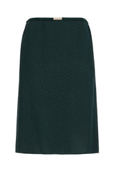 Gonna in seta verde scuro -  | Wise