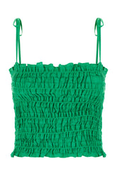 Top in misto lyocell verde prato -  | Wise