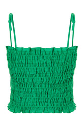 Top in misto lyocell verde prato -  | Wise