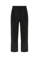 Pantalone in misto triacetato nero -  | Wise