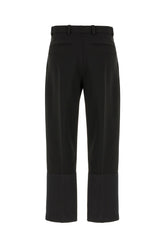 Pantalone in misto triacetato nero -  | Wise